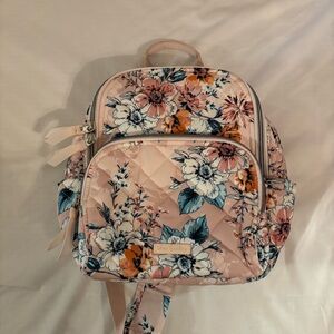 Vera Bradley pink floral small backpack